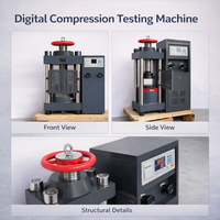 Machine d'essai de compression du béton à affichage numérique 2000KN-3000KN, équipement de laboratoire pour matériaux