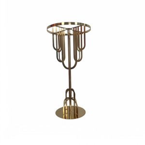 <span class=keywords><strong>Centrotavola</strong></span> <span class=keywords><strong>Moderno</strong></span> di Alta Qualità in Ferro Elettroplaccato Oro per Decorazioni da Tavolo per Matrimoni - Product Image 1