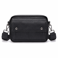 Sac messager vintage en cuir PU pour homme, imperméable, décontracté, avec fermeture éclair, vente en gros