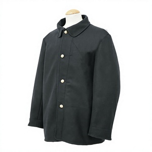 เสื้อโค้ททรง Sack Coat สีดำสำหรับผู้ชาย ทำจากผ้าขนสัตว์ 100% แบบกระดุมแถวเดียว สไตล์ย้อนยุคสำหรับกิจกรรมกลางแจ้ง - Product Image 1