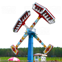 Manèges de fête foraine commerciaux, Kamikaze, fabricant professionnel, attraction de divertissement, remorque extrême, manège Kamikaze