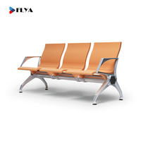Vente directe : Mobilier de salon d'aéroport, bancs de réception en acier pour hôpitaux et cliniques, chaises d'attente connectables à prix abordable