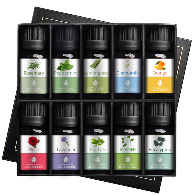 Оптовая продажа, подарочный набор Органических эфирных масел высокого качества для ароматерапии, диффузор, подарочный набор с коробкой для частных этикеток