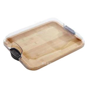 Plateau à fromage en bambou avec couvercle transparent 12x8 pouces pour servir des en-cas et une utilisation en cuisine - Product Image 5