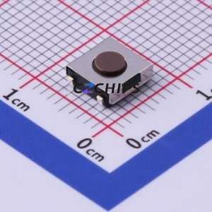 DTSL-61N-V-T/R Tactile Switch SMD,6.2x6.4mm Switch Single Pole Single Throw Round Button Vertical Mount 6.2mm - Product Image 1