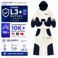 Échantillons Gratuits pour Fabricant de Vêtements Personnalisés L3 – Ensemble de Sweats à Capuche Homme en Polaire 100% Coton avec Patchwork
