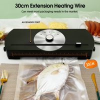 Mini scelleuse sous vide électrique automatique avec protection contre la surchauffe, alimentation USB/batterie, capacité de 1,0 L, scelleuse en plastique