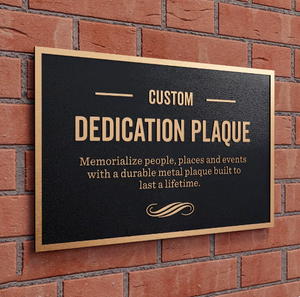 Placas Conmemorativas de Acero Inoxidable Vintage con Diseño Personalizado, Grabado en Relieve 3D para Parques y Empresas, Uso en Exteriores - Product Image 2