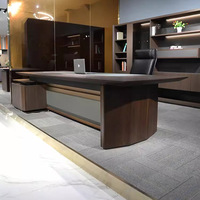 Lumière luxe Simple moderne MDF bureau du président ensemble de chaises de bureau simple grand panneau de bois matériel meubles de bureau du directeur
