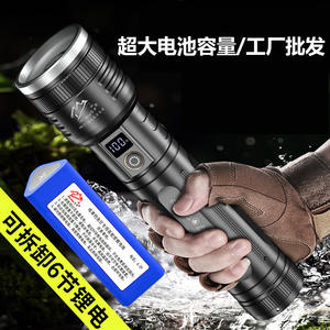 Lampe de poche rechargeable TimeHero 18650 Led, torche extérieure haute puissance avec affichage numérique pour le camping et la randonnée - Product Image 4