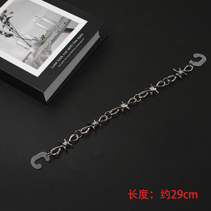 Juego de abalorios de cadena de zapatos de estilo gótico, accesorios de hebilla de Metal para <span class=keywords><strong>zapatillas</strong></span>, botas, decoración DIY, joyería de zapatos Punk Rock - Product Image 5