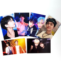 Photocard Kpop personnalisée double face avec slogan couleur, dorure à chaud, hologramme laser, impression CMYK, carte photo Anime