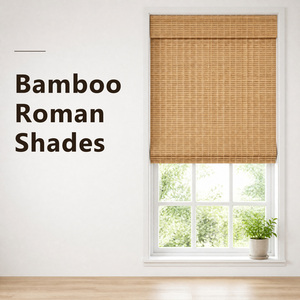 Tende a Rullo in Bambù Intrecciato, Tende per Finestre in Bambù Naturale, Fornitore Diretto OEM ODM, Misure Personalizzate, Vendita all'Ingrosso - Product Image 1