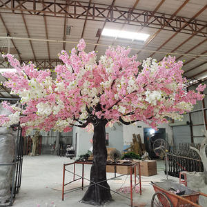 YRYHS6 स्रोत फैक्टरी 10ft 3m बड़ा गुलाबी Arbol Arbre शादी के फूल पेड़ सिमुलेशन लाल कृत्रिम चेरी खिलना शाखाओं ट्री