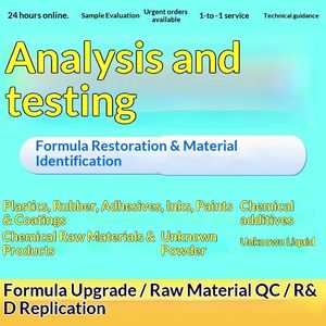 Essai de résistance au jaunissement des fibres synthétiques plastiques, analyse de composition, formule, test de restauration des matériaux, analyse physico-chimique - Product Image 2