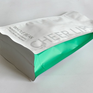 Sachet d'emballage de café personnalisé avec valve, film plastique laminé, fermeture éclair, pochette d'emballage de café - Product Image 5