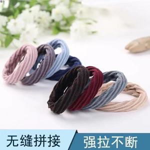 Coleteros de Tela Coreanos de Alta Elasticidad, Color Sólido, para Uso Diario, Tejidos, 20 Piezas en Caja - Product Image 3