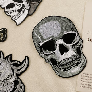 แผ่นปักลายกะโหลกแผ่นพีวีซีรีดติดเสื้อสำหรับเสื้อผ้าสำหรับงานประดิษฐ์เสื้อแจ็กเก็ตมีความร้อนผ้ายีนส์ - Product Image 2