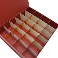 Boîte rigide de luxe en matériaux recyclés écologiques, boîte cadeau avec couvercle et base imprimés sur mesure, plateau en papier compartimenté