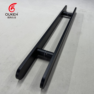 OUKEN Fábrica Venta caliente Clásico Estilo antiguo Acero inoxidable Arena Negro <span class=keywords><strong>Manija</strong></span> de la <span class=keywords><strong>puerta</strong></span> para cuarto de ducha, <span class=keywords><strong>Manija</strong></span> de la <span class=keywords><strong>puerta</strong></span> de vidrio del baño - Product Image 6
