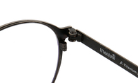 Monturas de Gafas Metálicas de Titanio Retro, Monturas Ópticas Superligeras de Moda, Gafas Graduadas Populares Estilo Nerd