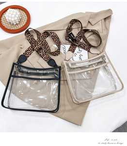 Bandolera pequeña de PVC transparente para mujer, bolso cruzado con correa de guitarra de leopardo, gran oferta, <span class=keywords><strong>2022</strong></span> - Product Image 5