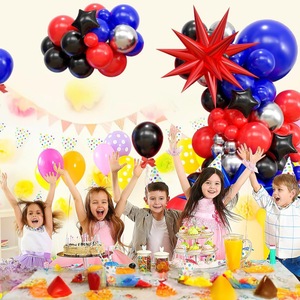 Kit d'<span class=keywords><strong>arche</strong></span> de ballons en latex sur le thème des araignées, bleu et rouge, pour fêtes d'anniversaire et Halloween - Vente en gros - Product Image 3