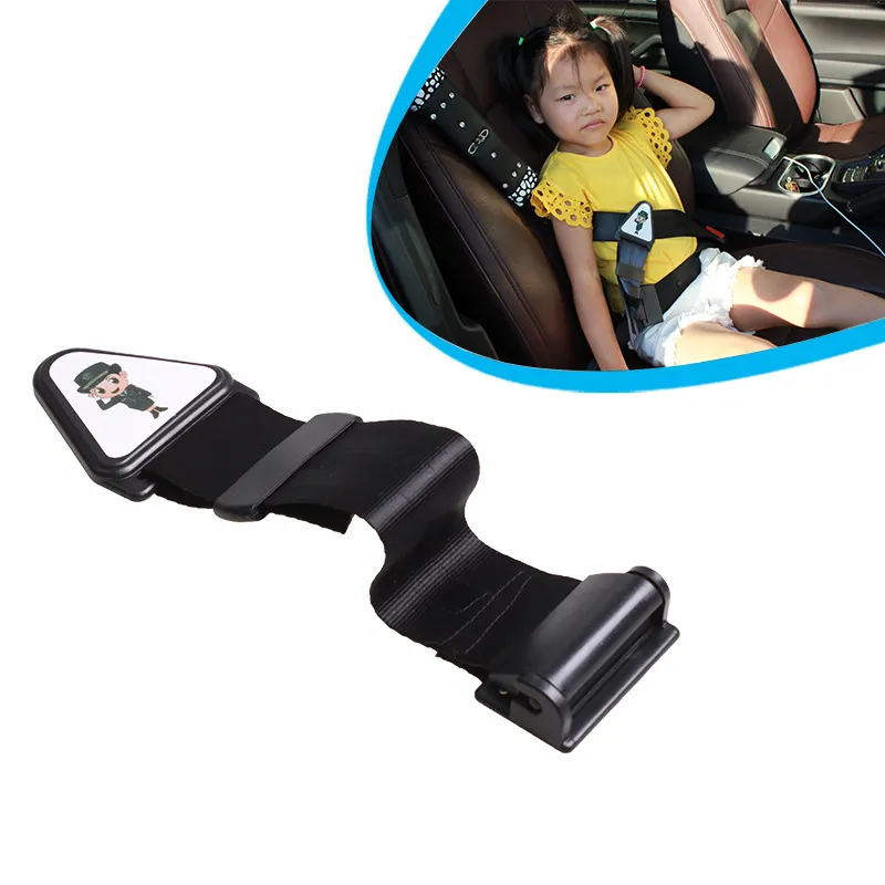 Yüksek kaliteli güvenlik siyah oxford otomobil araç bebek çocuk çocuk emniyet kemeri askısı kilitleme klipsi