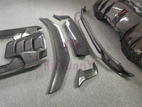 Ventes directes d'usine de couverture de pare-chocs arrière de style P en fibre de carbone et kit de carrosserie de becquet arrière pour kit de carrosserie Lamborghini LP580 LP610