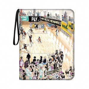 Álbum de Tarjetas de Cuero PU, Anime Demon Slayer <span class=keywords><strong>DBZ</strong></span> Haikyuu, Carpeta con Cierre para Tarjetas de Juego, Regalos y Juguetes para Niños - Product Image 2