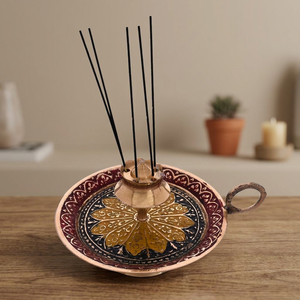 Multi Designs Brass <b>Incense</b> Burner Holder for <b>Cones</b> Stick Air Purification Meditation Relaxation - Product Image 5