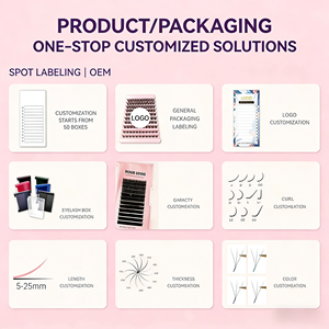 Kit de <span class=keywords><strong>Pestañas</strong></span> Postizas de Visón Sintético Hechas <span class=keywords><strong>a</strong></span> Mano con Logotipo Personalizado de la Marca DYL, Extensiones Individuales, 0.07 mm, 10 Filas, Venta al por Mayor, DIY - Product Image 6