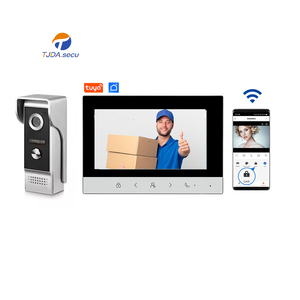 Tốt nhất bán 4 dây IP65 không thấm nước 7 inch biệt thự video Cửa Điện thoại căn hộ hệ thống <span class=keywords><strong>intercom</strong></span> với máy ảnh - Product Image 1