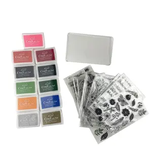 Different Themes Clear Stamps Custom Plants Flowers Silicone Rubber Stamps for Card Making Decoration DIY Scrapbooking