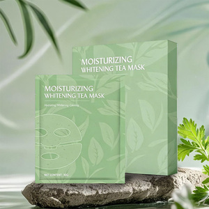 White Tea Brightening Facial <b>Sheet</b> Mask Moisturizing Soothing Hydrating Face Mask Private Label Skincare - Product Image 3