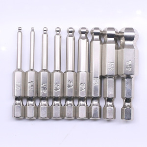1/4 pollici hexagon shank drill bit esagonale magnetico palla end hex punte cacciavite H1.5H2.0H2.5H3.0H4.0H5.0H6.0H8.0H10 - Product Image 5
