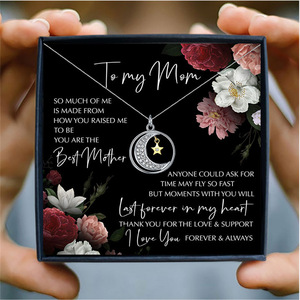 Star Moon <strong>Necklace</strong> <strong>for</strong> Mom Gifts <strong>Necklace</strong> <strong>for</strong> Mom Daughter <strong>Sister</strong> Silver Color <strong>Necklace</strong> - Product Image 1