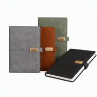 Carnet A5 en cuir PU personnalisable avec boucle métallique, couverture rigide, agenda professionnel, papeterie, cadeau de bureau ou scolaire, journal à pages lignées