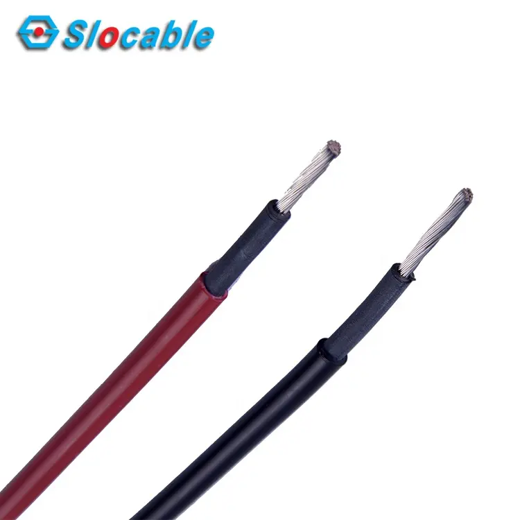 Cable Wire Solar Slocable Solar DC Power Cable UV Resistant Class 5 Tinned 100% Copper Conductor PV Single Wire 10mm