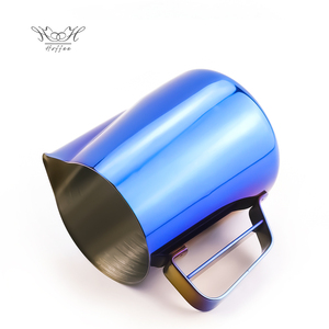 เหยือกนม 100 มล. 600 มล. 1000 มล. สีตามสั่ง อุปกรณ์บาริสต้า เหยือกนมอัจฉริยะ เหยือกตีฟองนม ปากแหลม - Product Image 5