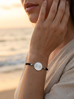 Bracelet en cordon tressé personnalisé avec carte de deux maisons, en acier inoxydable chirurgical plaqué or 18 carats, cadeau pour relation à distance