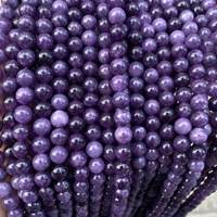 Perles rondes en améthyste, pierres naturelles polies pour la fabrication de bijoux, nouveautés, vente en gros directe d'usine