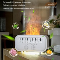 Humidificateur à bruit blanc sans fil personnalisé OEM 300 ml avec veilleuse pour chambre à coucher et diffuseur d'aromathérapie