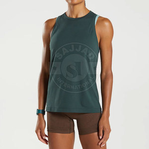 Cómoda ropa de fitness para gimnasio Camiseta sin mangas para mujer Ropa activa Precio bajo En stock Camiseta sin mangas para mujer - Product Image 1