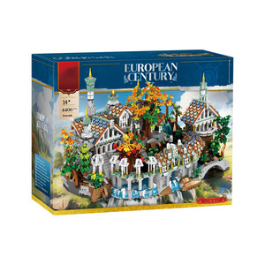Bestseller: Modello 3D Fai-da-Te <span class=keywords><strong>Città</strong></span> Europea del Secolo, 4406 Pezzi, Gioco di Costruzioni Creativo per Regali Festivi - Product Image 3