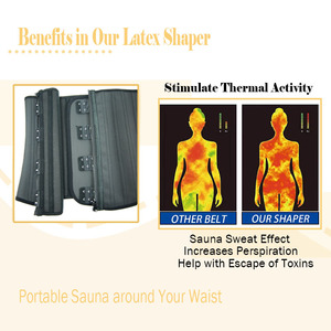 2025 Nieuwe Vrouwen Taille Trainer Met Dubbele Riem Entraineur De Taille En <span class=keywords><strong>Latex</strong></span> Sauna Effect Taille Cincher Training <span class=keywords><strong>Corset</strong></span> - Product Image 5