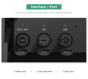 จอภาพสำหรับงานทางทะเล 1000nits 1080p IP68 กันน้ำ ขนาด 15.6 นิ้ว จอสัมผัสแบบ Capacitive สำหรับอุตสาหกรรม จอ LCD แสดงผลแบบ LED - Product Image 6