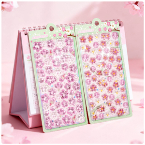 Nouveaux autocollants pour carnet en cristal 3D à l'effigie de fleurs de <span class=keywords><strong>cerisier</strong></span> de style <span class=keywords><strong>japonais</strong></span> - Product Image 3