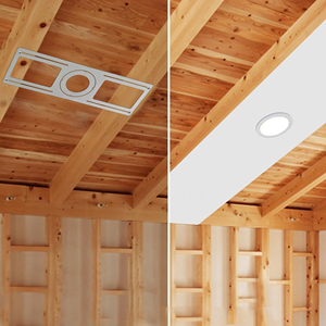 American Canadian Market 4 \ "6 \" Placa de construcción nueva Iluminación empotrada de acero galvanizado Soporte plano áspero Soportes <span class=keywords><strong>f</strong></span>áciles - Product Image 2