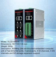 Ordinateur industriel embarqué compact Intel I3 sans ventilateur, monté sur rail PCDIN, en aluminium, haute stabilité